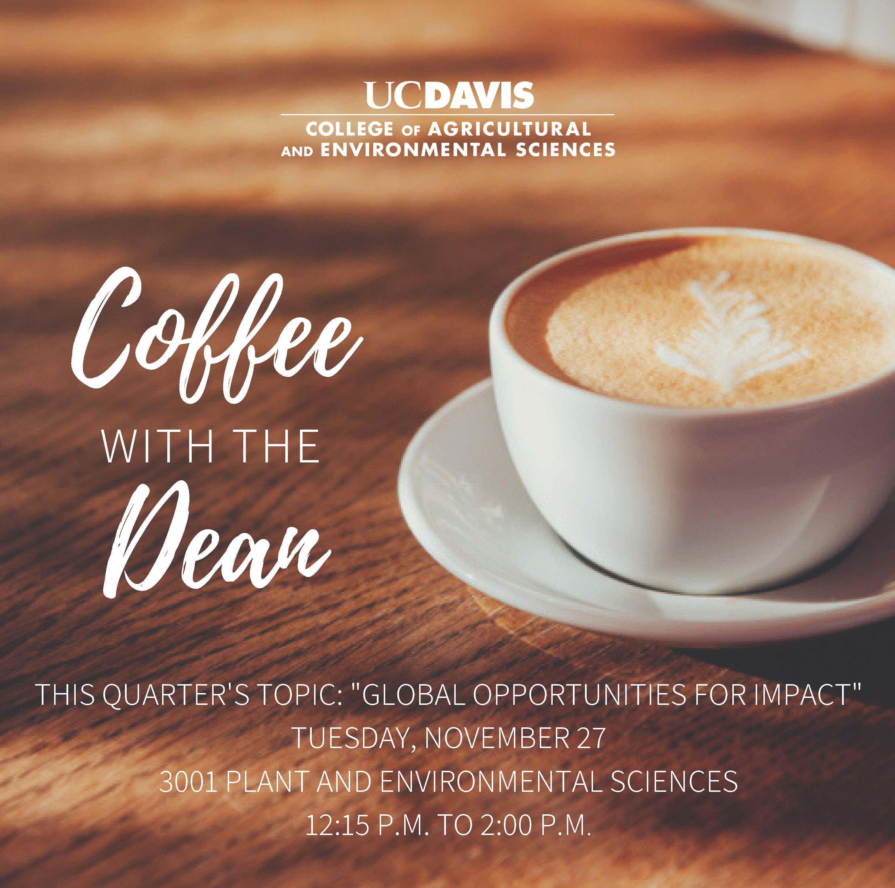 Coffee With The Dean 2018-2019