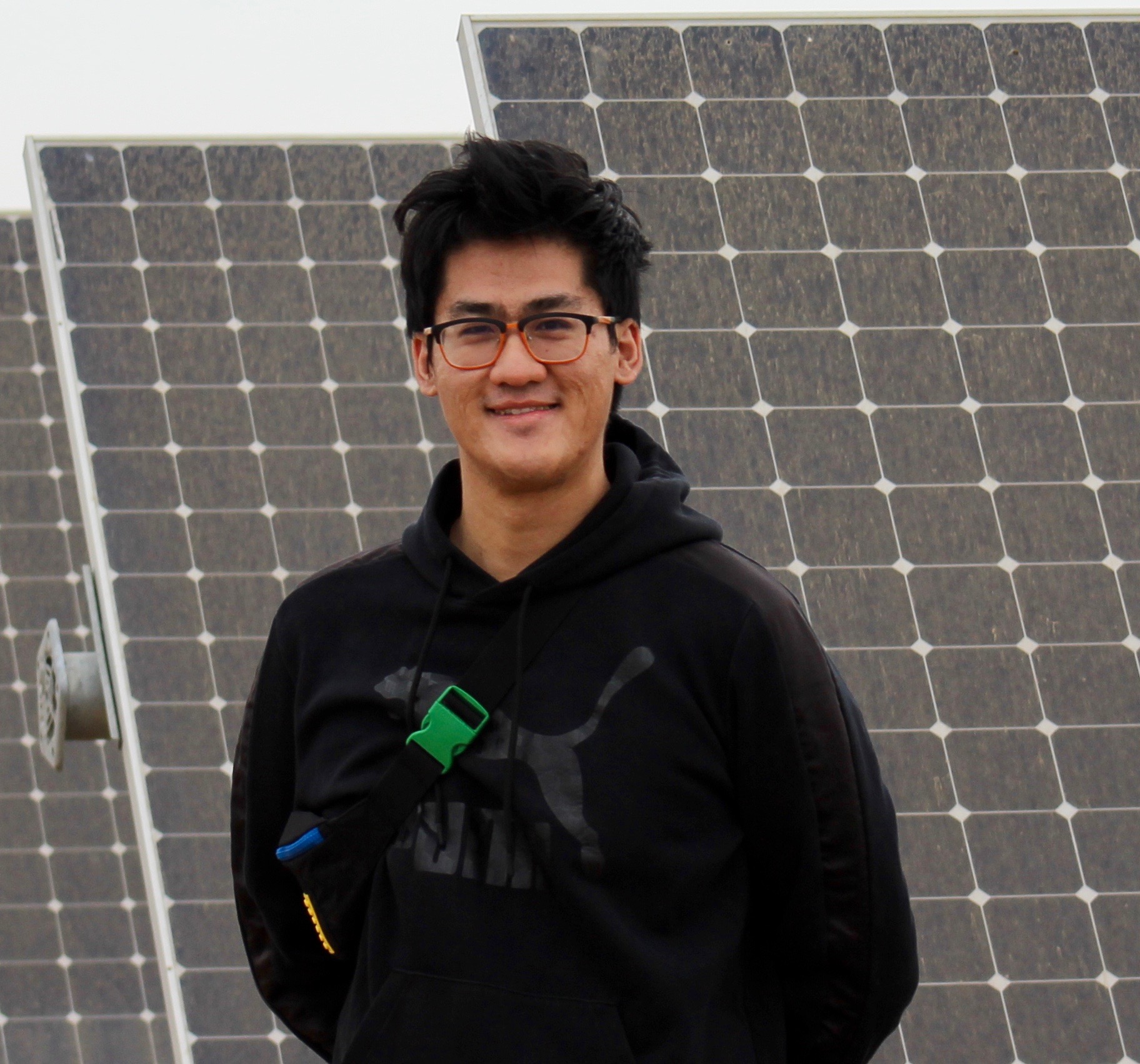Yudi Li, a UC Davis doctoral student with the Wild Energy Initiative, will be conducting research on the twin benefits of renewable energy and pollinator habitat restoration at the SunPower solar energy site on campus.