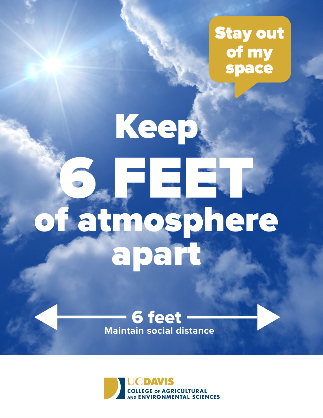 Keep 6 Feet of Atmosphere Space
