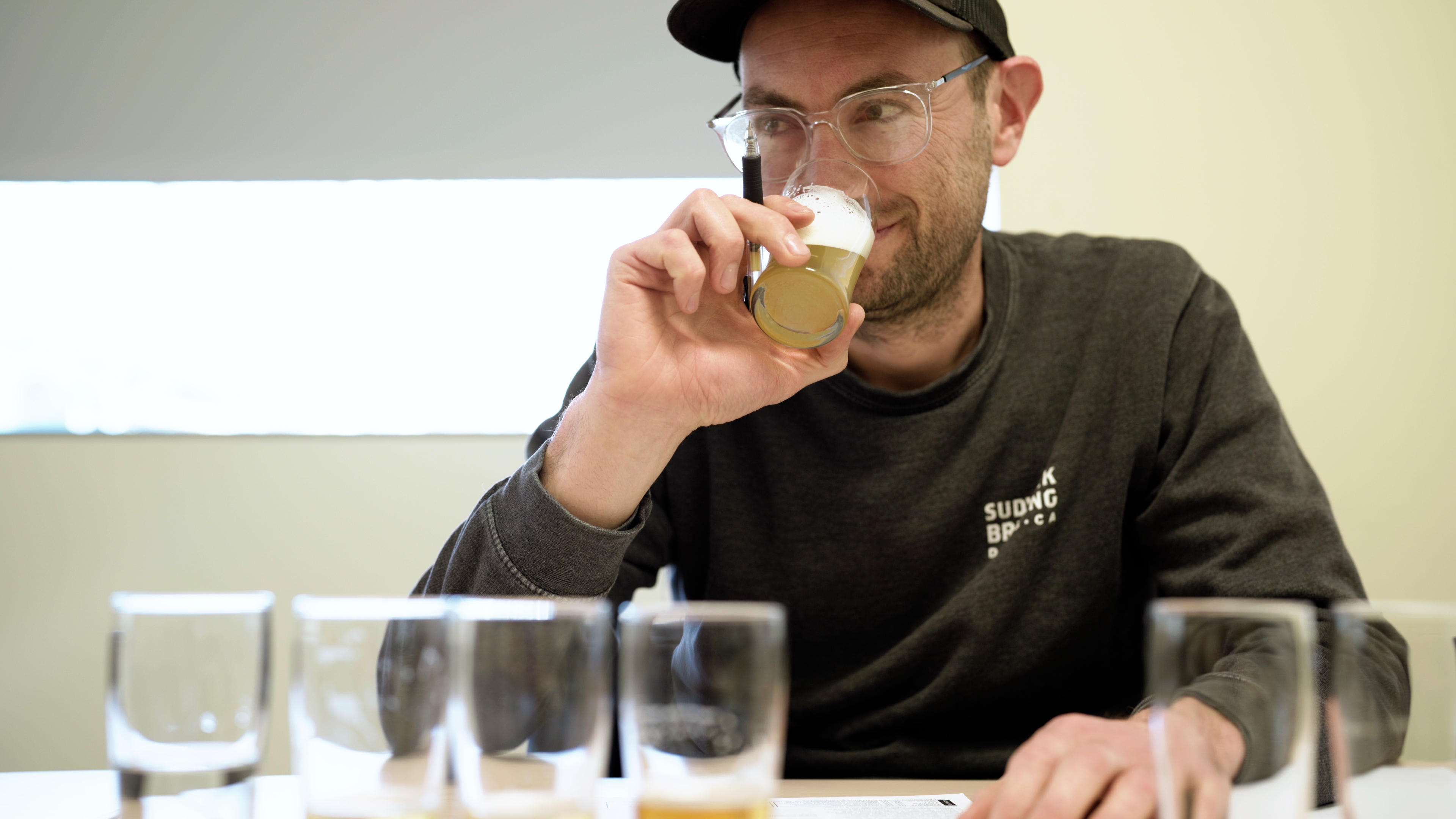 Tom Stull, head brewer at Sudwerk Brewing Co. and one of the judges