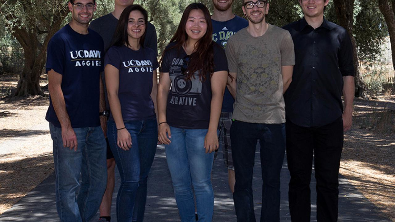 UC Davis team won 1st place in the 2014 iGEM competition for their bio-sensor machine that detects rancid olive oil oil. The team members are: Lucas Murray, Brian Tamsut, James Lucas, Sarah Ritz, Aaron Cohen, Simon Staley,and Simon Staley, and Yeonju Song