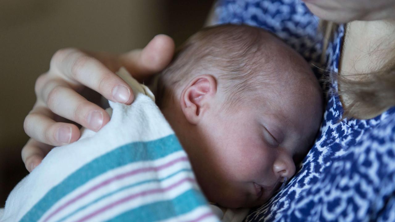 Baby’s gut microbes can help their health. (UC Regents)