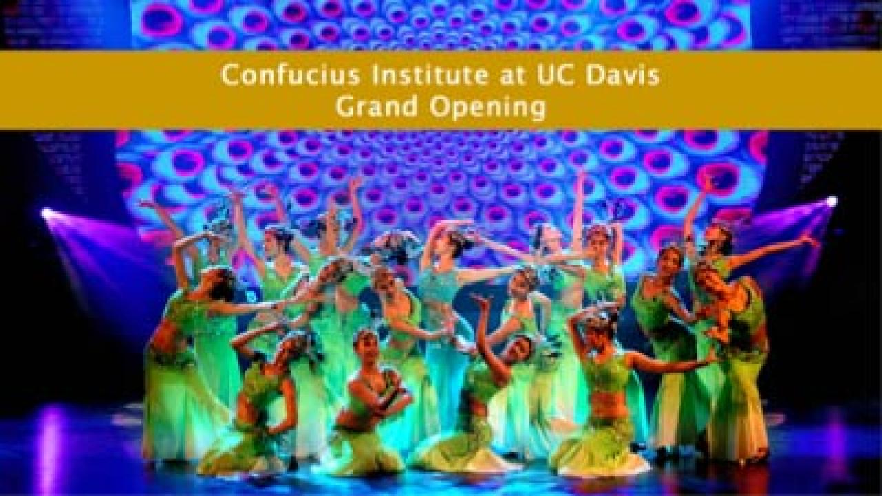 Award-winning students from Jiangnan University perform a style of dancing known as Dai Dancing and will perform at the grand opening of the Confucius Institute at UC Davis on September 16, 2013.