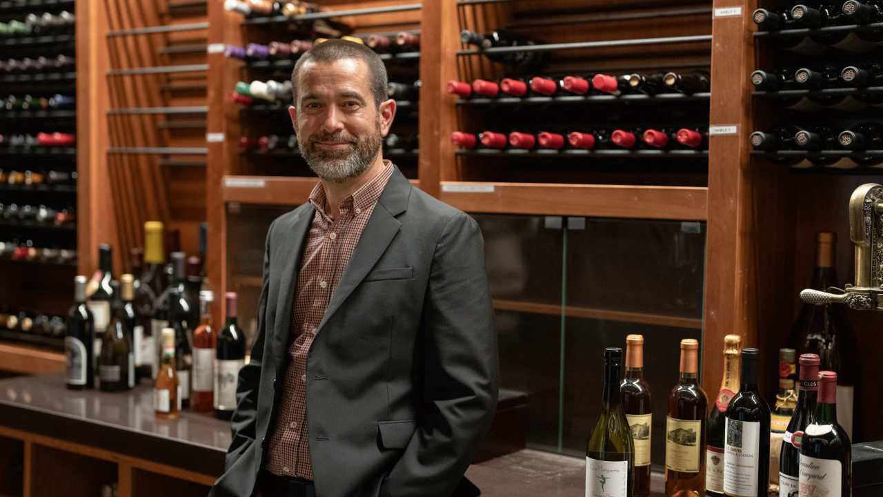 Associate Professor Ben Montpetit is the new chair of the Department of Viticulture and Enology. (Jael Mackendorf/UC Davis)