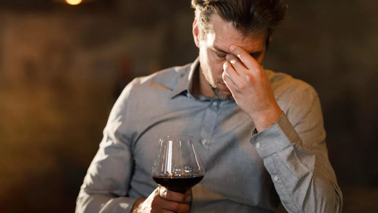 UC Davis scientists theorize that a flavanol found naturally in red wine can interfere with the metabolism of alcohol and cause a “red wine headache.” (Getty)