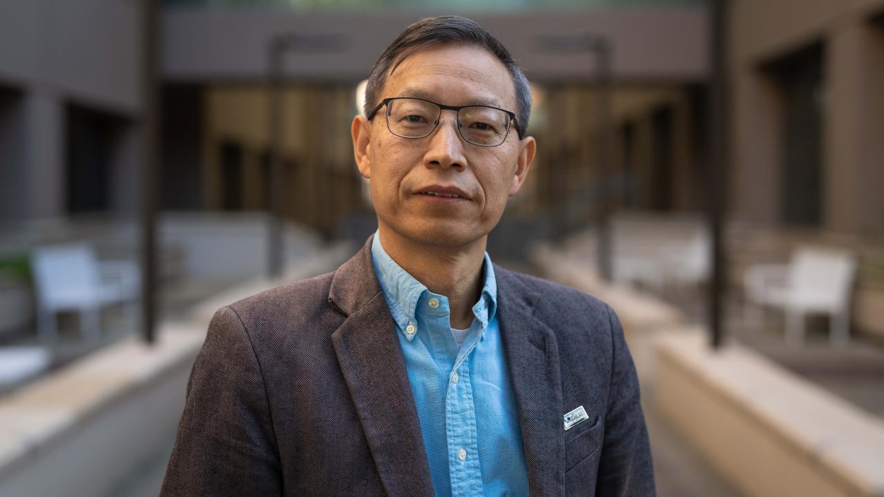 Professor Huaijun Zhou from the Department of Animal Science (Jael Mackendorf/UC Davis)