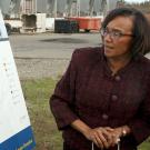 Dean Helene Dillard looks forward to construction of new greenhouses where researchers can customize light and temperature for each and every plant, all under the same roof.
