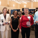 Helene Dillard stands with some of the 2024 Award of Distinction recipients.
