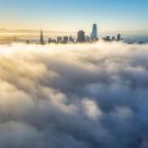  Clouds hover over San Francisco. Low clouds, like those often covering California's coast, are among the most important clouds for climate change and the planet's energy balance. (Getty Images)