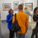 Dean Helene Dillard enjoys her visit at the Gorman Museum of Native American Art.