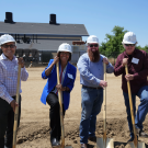 The golden shovels were out to ceremoniously break ground on a new greenhouse at UC Davis! The $5.25 million project will safeguard an important grapevine collection from red blotch disease and other pathogens.