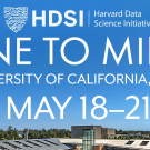 HDSI event banner for "Vine to Mind" at UC Davis, May 18-21, with a clear blue sky.