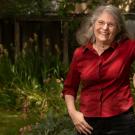 Honored for lifetime achievement in root research: Wendy Kuhn Silk, outside her Davis home.